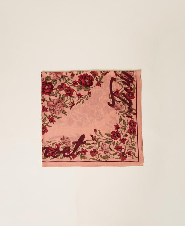 Pa&ntilde;uelo con estampado de flores