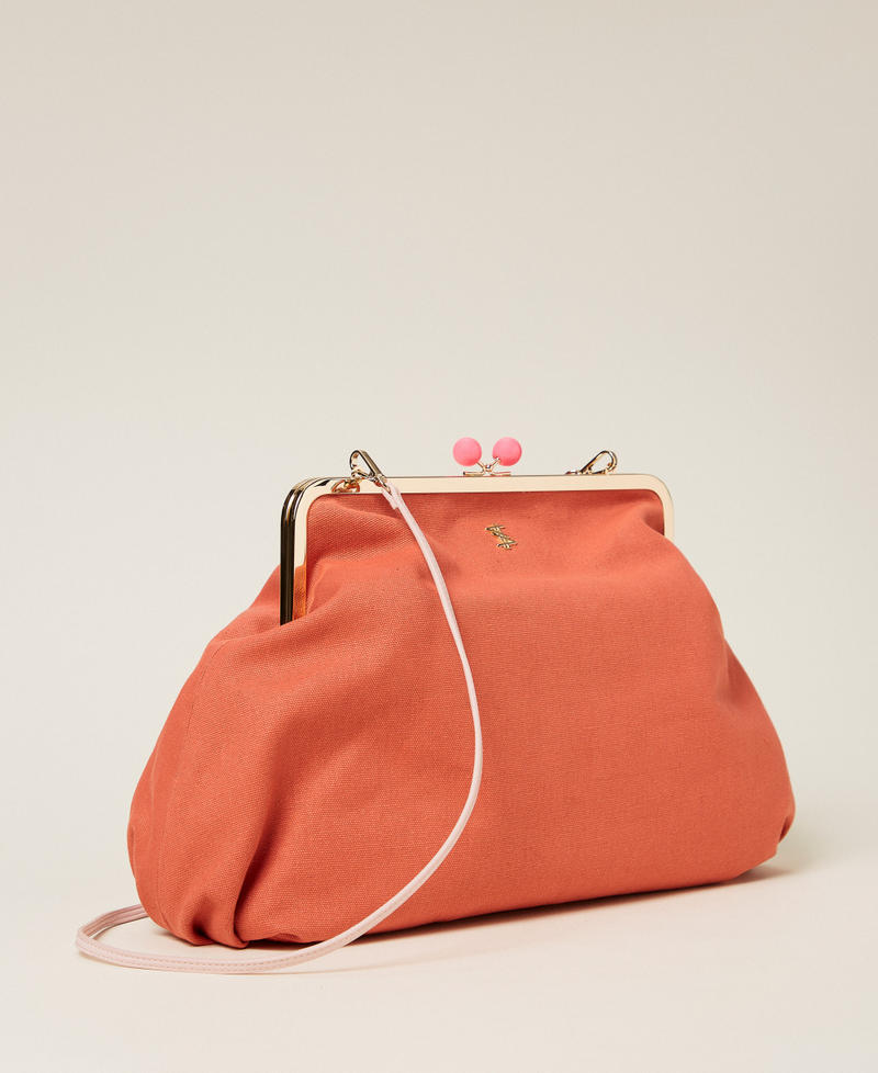 MYFO maxi canvas clutch Peach Amber Woman 261AQ8010_13417_02