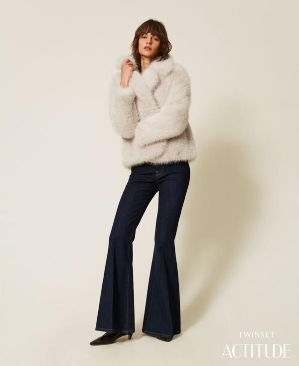 Short faux fur coat