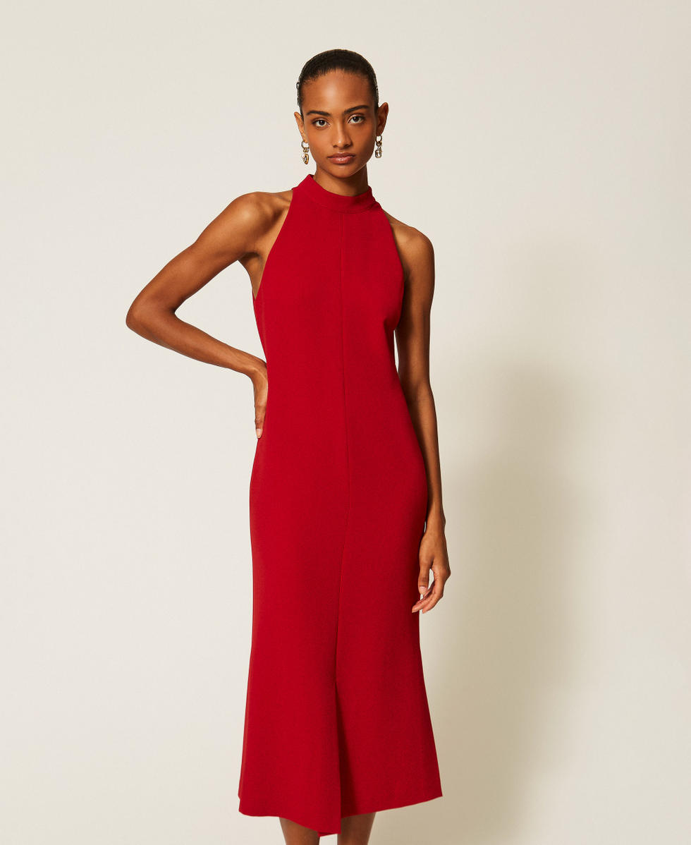 Robe longue am&eacute;ricaine en cr&ecirc;pe Bloody Mary Femme 262TT2260_13464_01