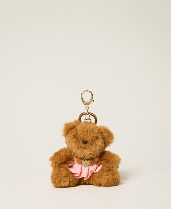 Faux fur bear key ring