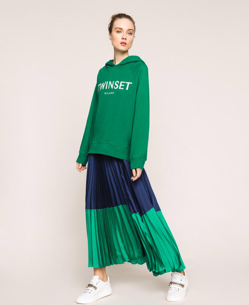 Maxi sweatshirt with embroidered logo Python Woman 201TP2080-0T