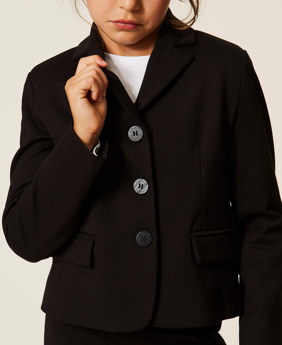 Chaqueta blazer con bolsillos Negro Ni&ntilde;a 262GJ2080_00006_05