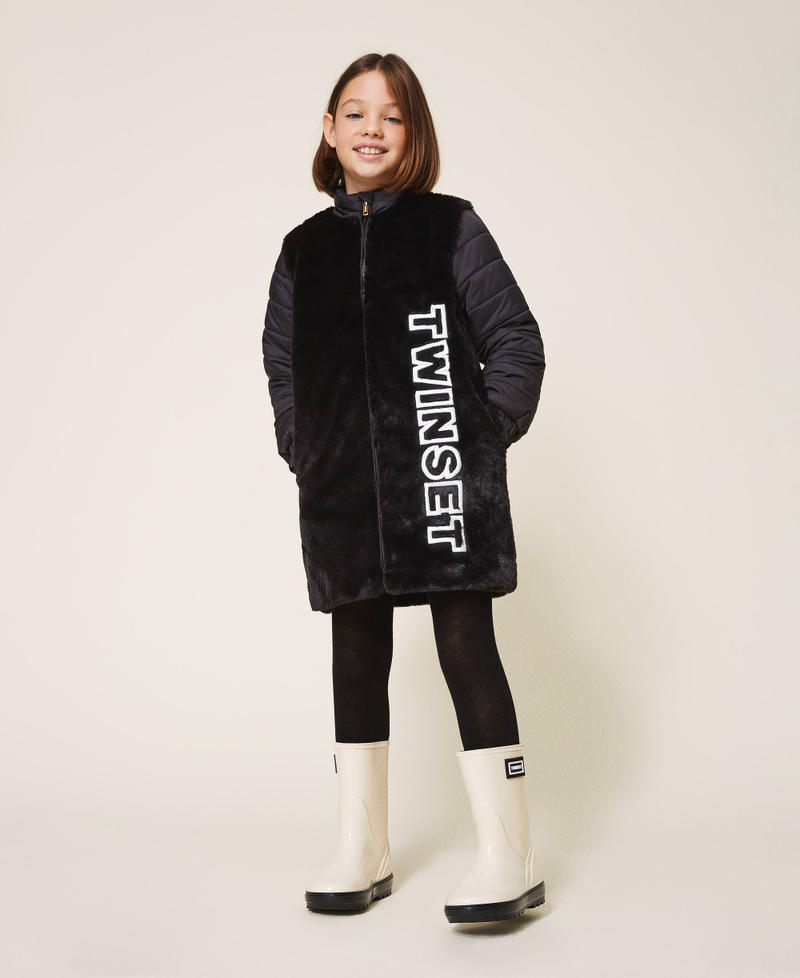 Rain boots with logo Creamy White Girl 202GCJ100-0S