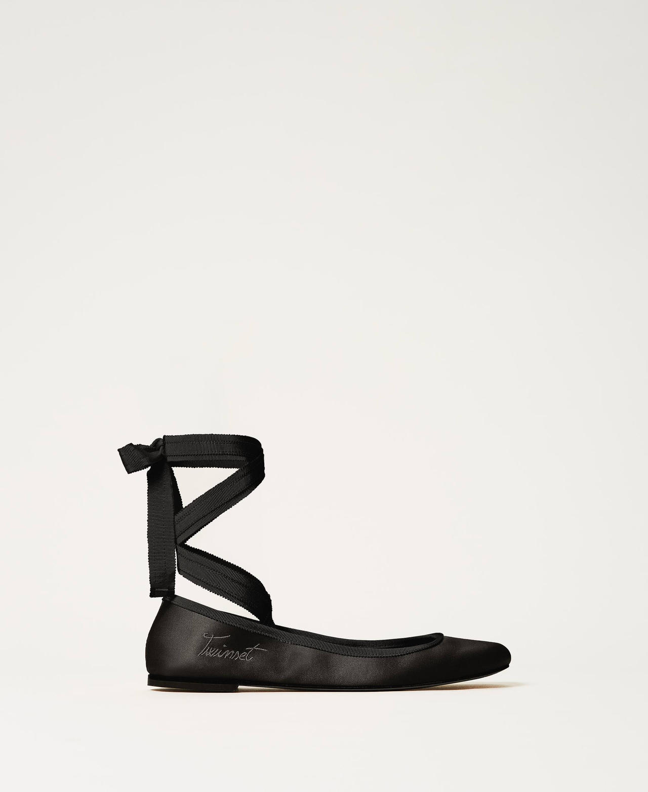 ballerina-aus-satin-frau-schwarz-twinset-milano