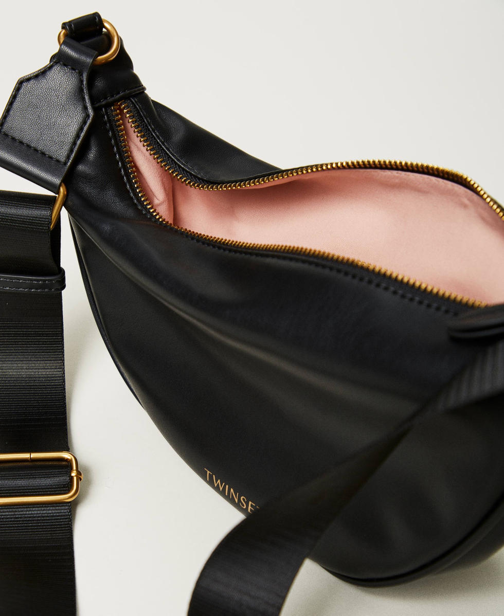 Crescent bag with logo Black Woman 251LL8ABB_00006_04