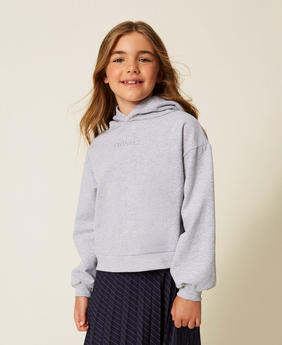 Hoodie with logo embroidery