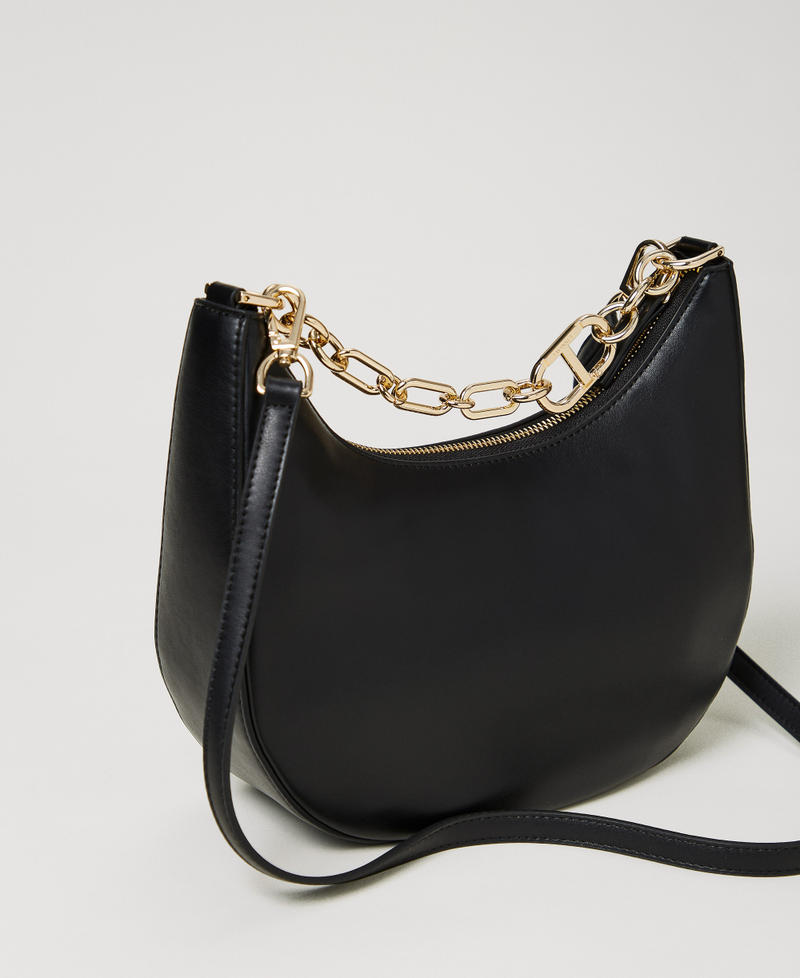 ‘Croissant’ bag with Oval T chain Black Woman 251TB7342_00006_03