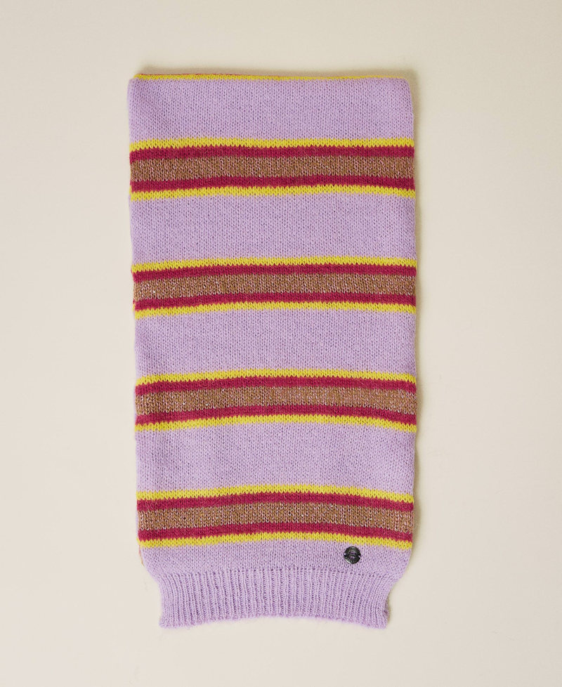 Sciarpa 'Galaxite' jacquard a righe Multicolor Righe Viola "Sweet Lilac" Donna 212AA4073-04