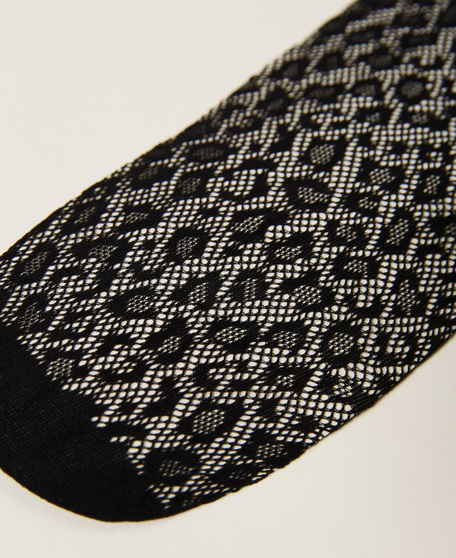 Collant a rete animalier Nero Donna 212AA4094-01