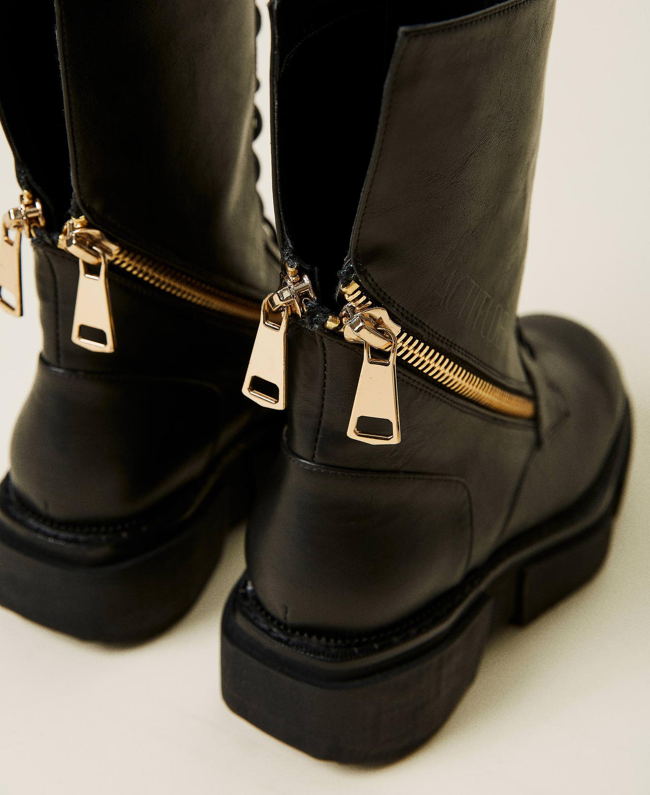 Ботинки-амфибии на молнии с логотипом Черный женщина 212ACT024-02