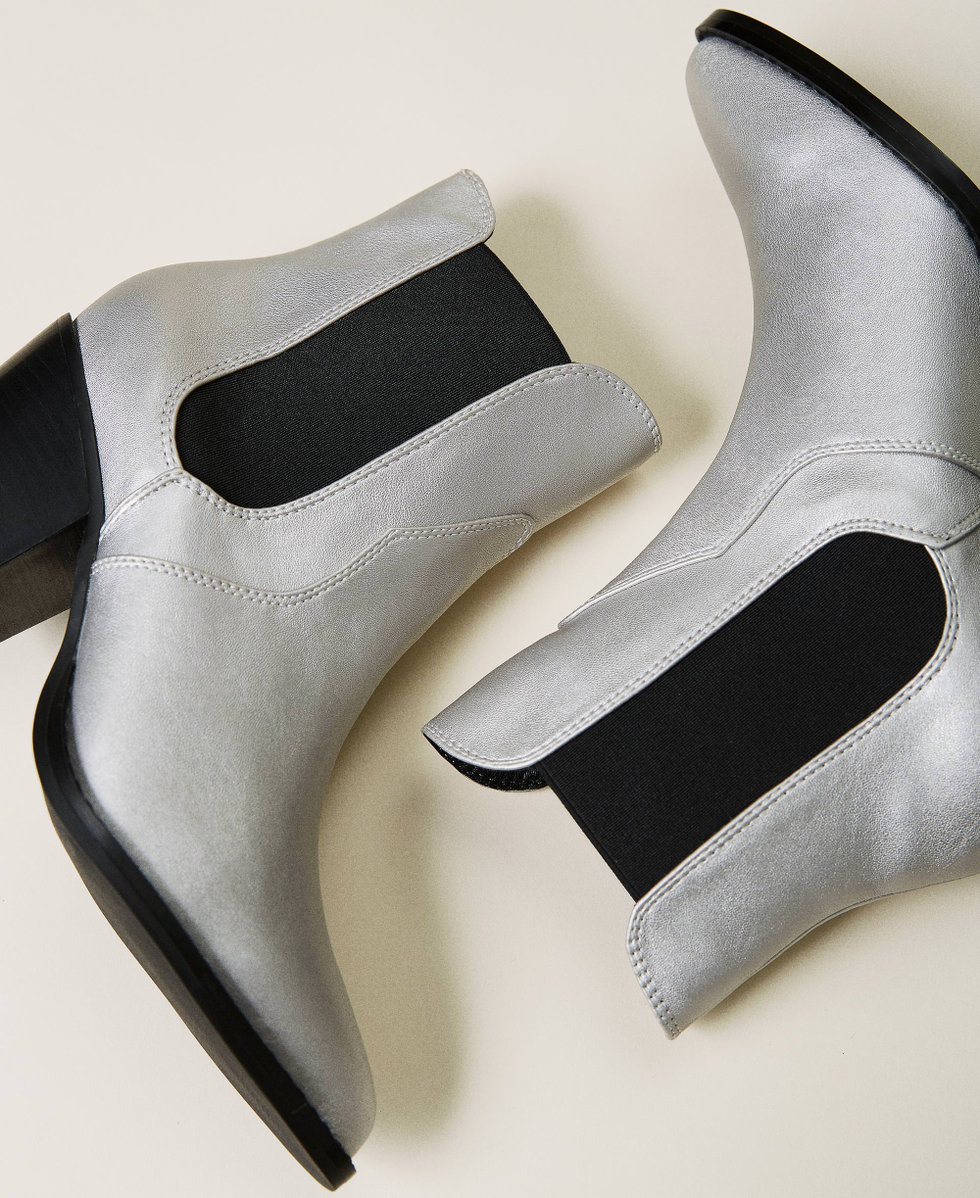 Silver grey ankle boots shop