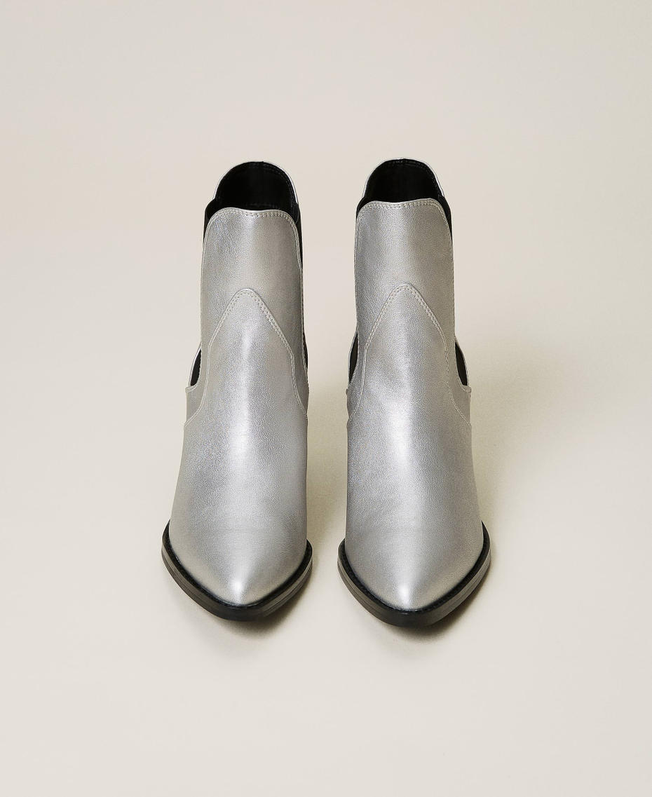 Stivaletti 'Chromium' laminati Grigio Argento Laminato Donna 212ACT090-06