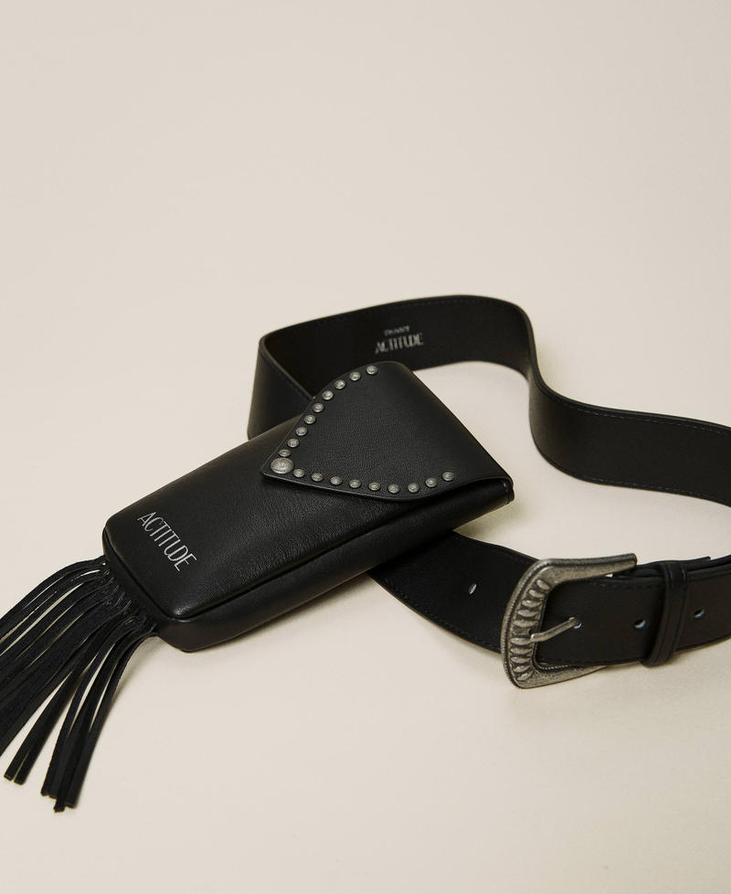 Cinturón con minibolso Negro Mujer 212AO5301-01