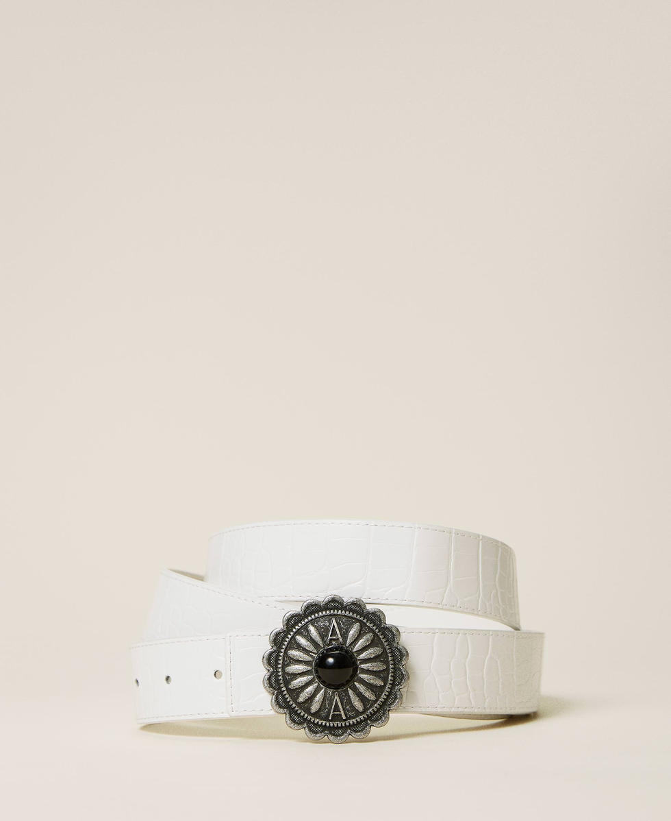 White on sale croc belt