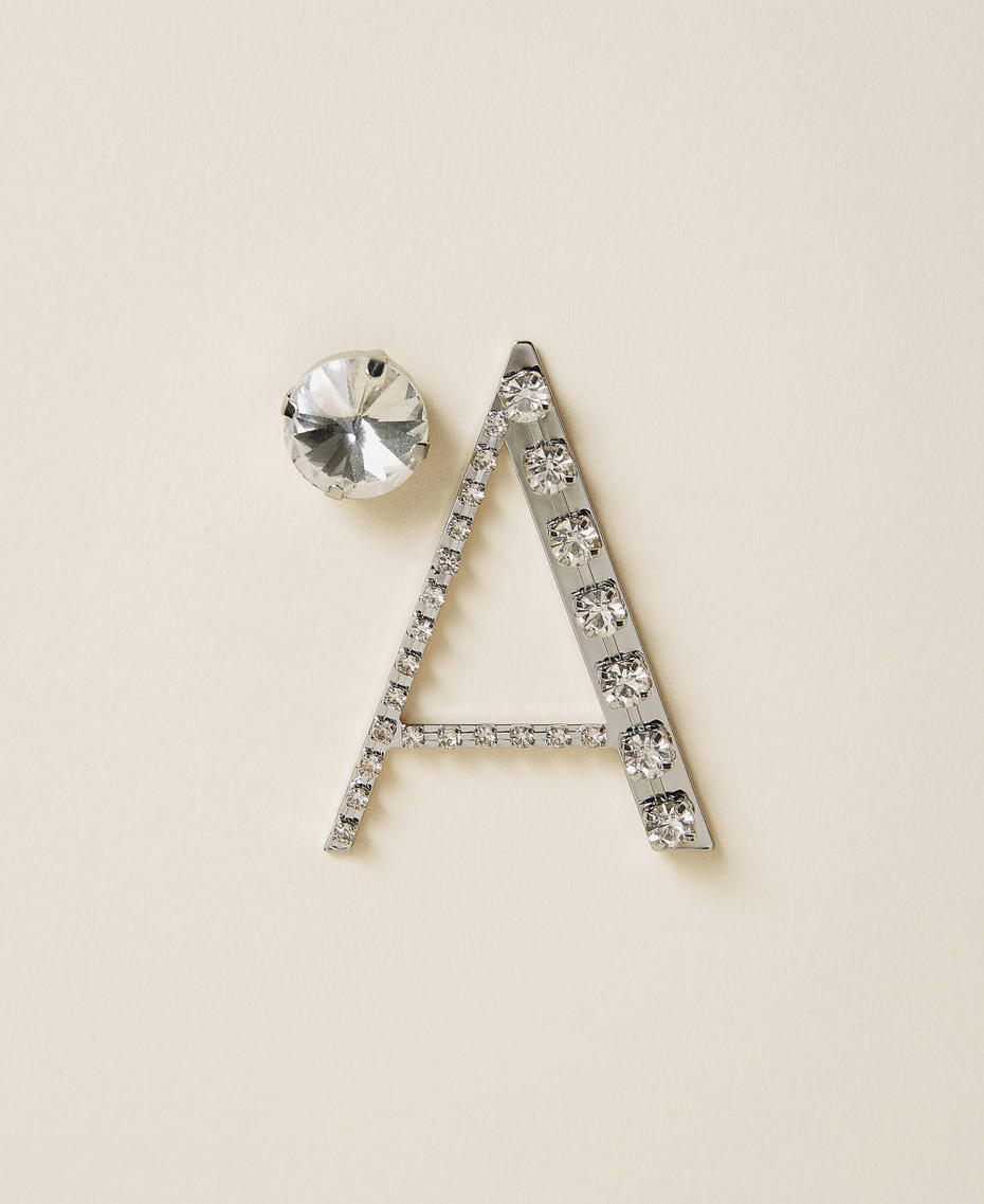 Asymmetrisches Ohrringpaar „Crystal“ mit Logo Kristall Frau 212AO5320-01