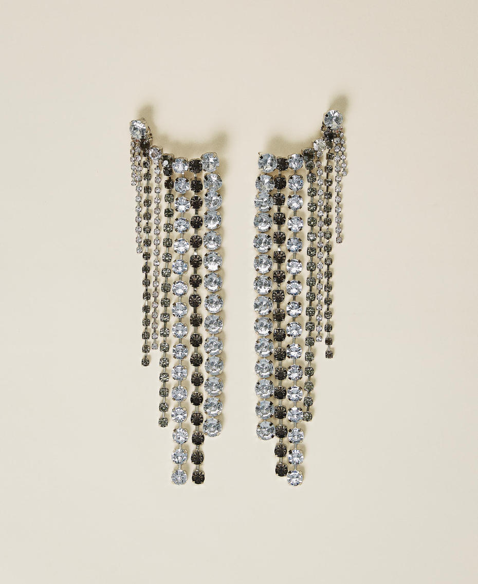 ‘Crystal’ earrings with rhinestone fringes Crystal Woman 212AO5321-01