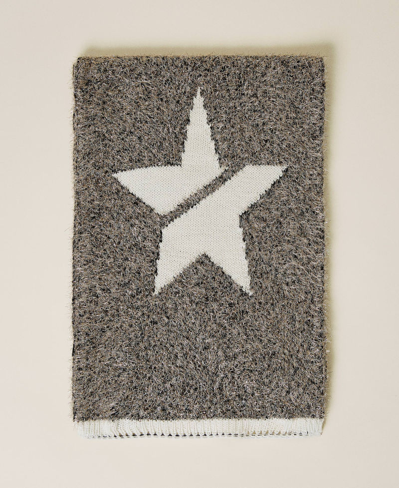 &Eacute;charpe avec &eacute;toile incrust&eacute;e Multicolore Gris Chin&eacute; Lurex Femme 212AO5354-01