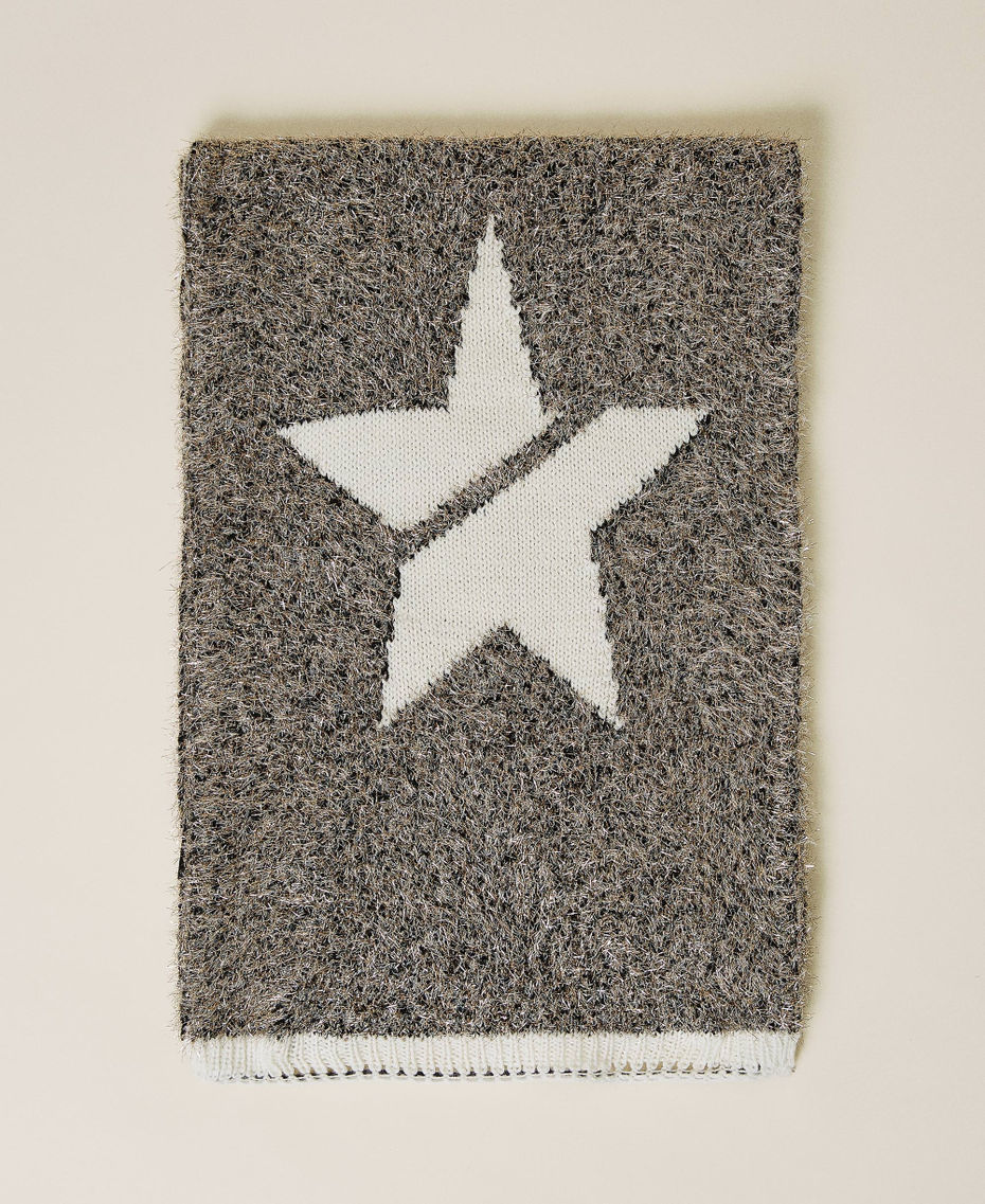 &Eacute;charpe avec &eacute;toile incrust&eacute;e Multicolore Gris Chin&eacute; Lurex Femme 212AO5354-01