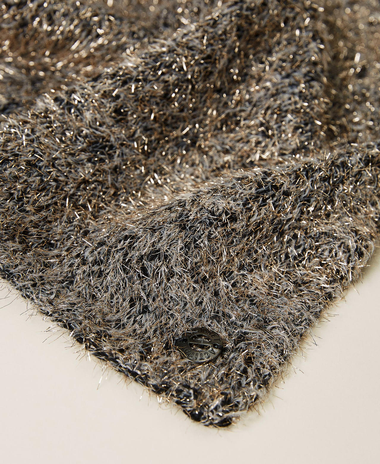 &Eacute;charpe avec &eacute;toile incrust&eacute;e Multicolore Gris Chin&eacute; Lurex Femme 212AO5354-02