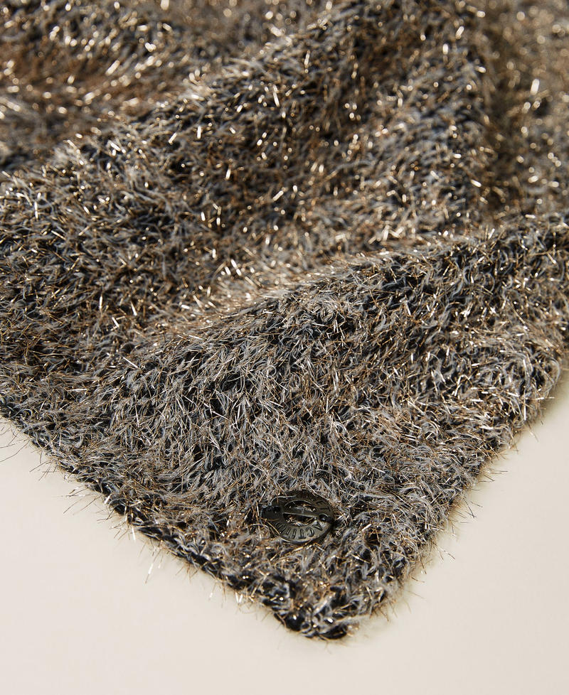 &Eacute;charpe avec &eacute;toile incrust&eacute;e Multicolore Gris Chin&eacute; Lurex Femme 212AO5354-02