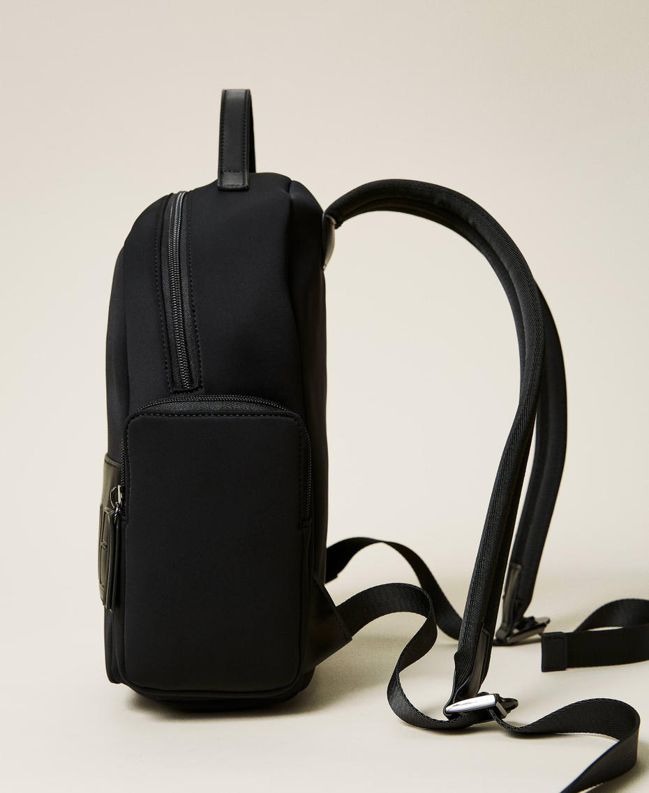 Рюкзак из неопрена с логотипом Черный женщина 212AO8091-04