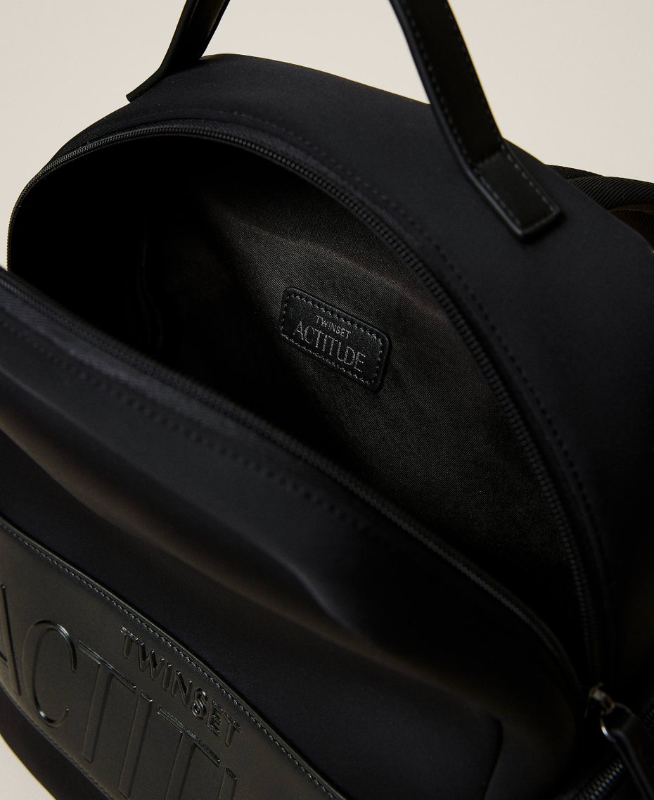 Рюкзак из неопрена с логотипом Черный женщина 212AO8091-06