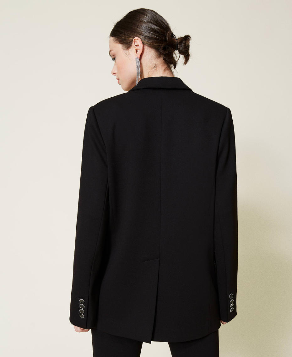 Zweireihiger Blazer „Topaz“ Schwarz Frau 212AP2060-03