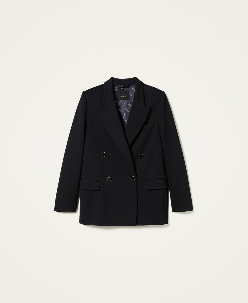 ‘Topaz’ double breasted blazer Black Woman 212AP2060-0S