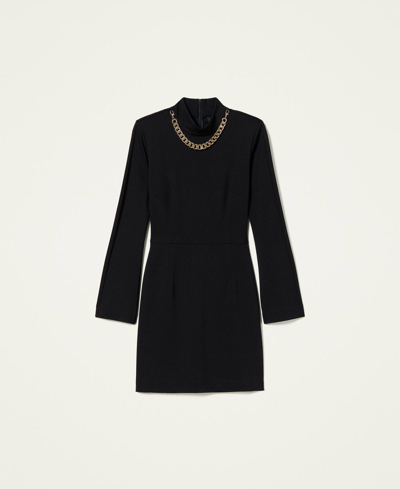Robe ajustée « Topaz » avec chaîne Noir Femme 212AP2065-0S