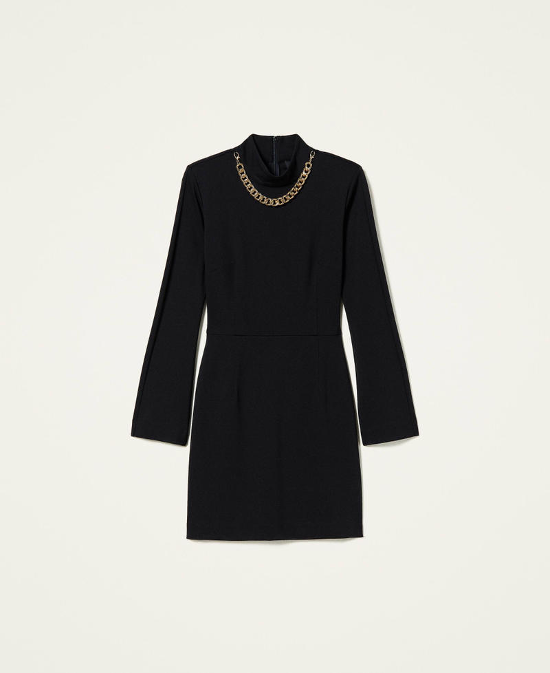 Robe ajustée « Topaz » avec chaîne Noir Femme 212AP2065-0S