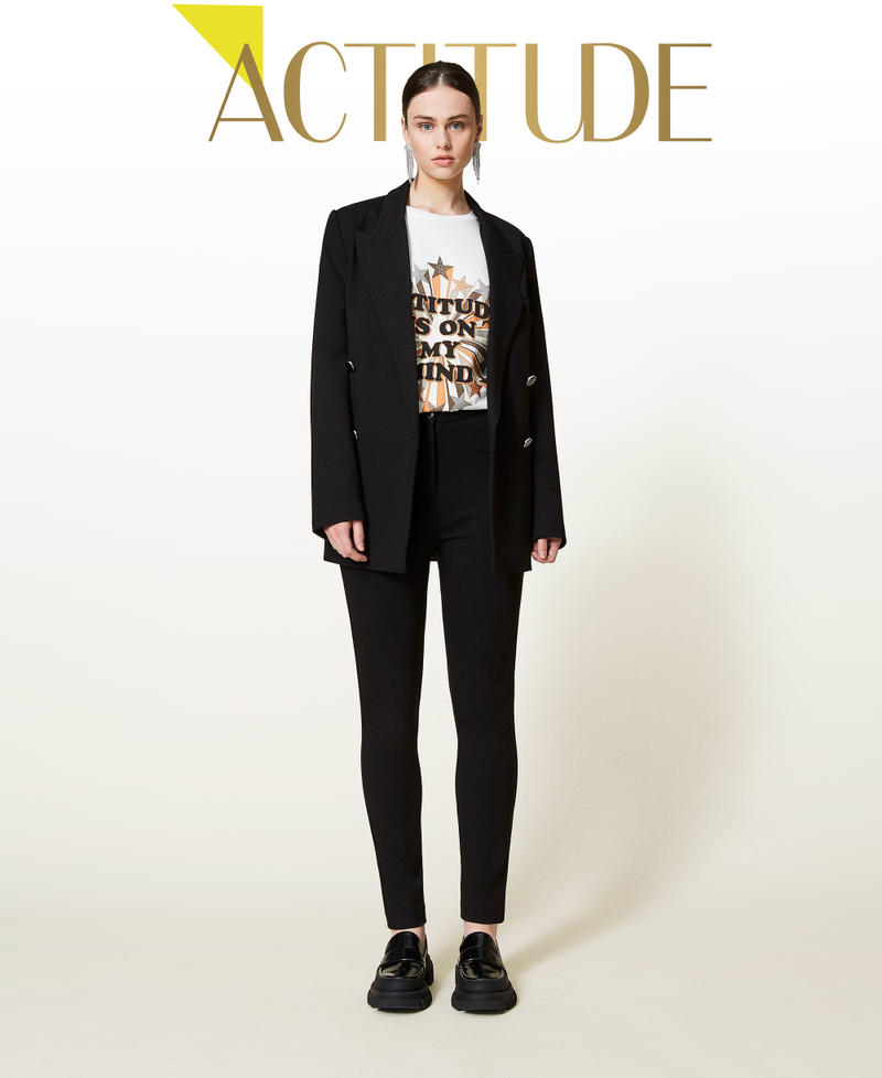 &lsquo;Topaz&rsquo; cigarette trousers Black Woman 212AP2066-01