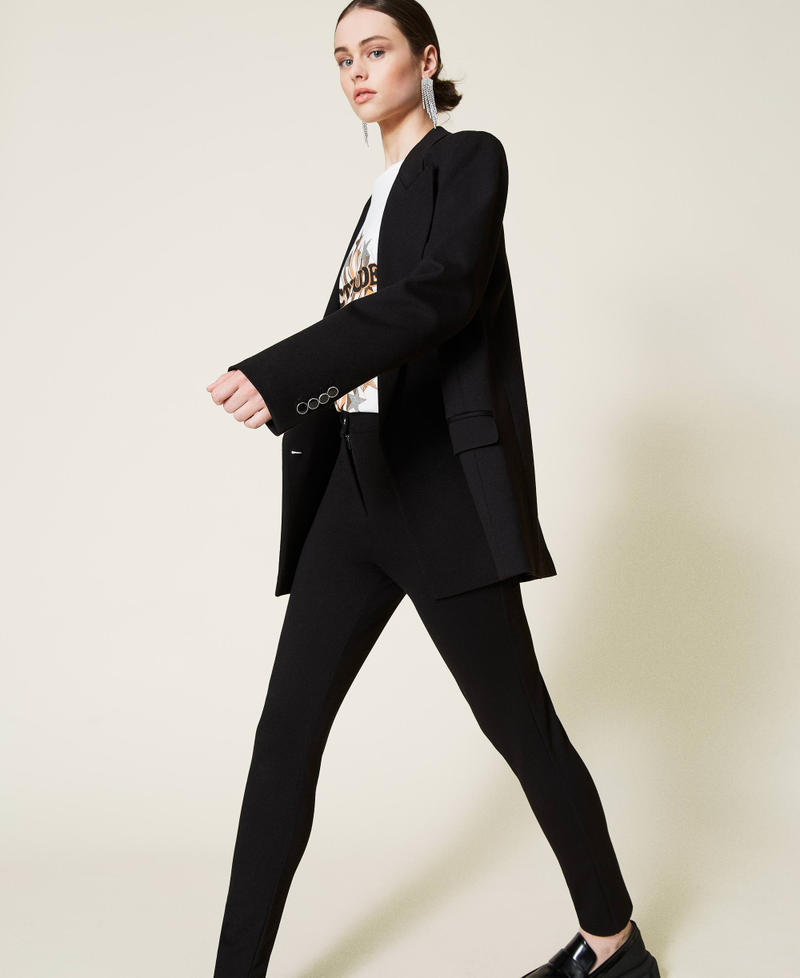 &lsquo;Topaz&rsquo; cigarette trousers Black Woman 212AP2066-02