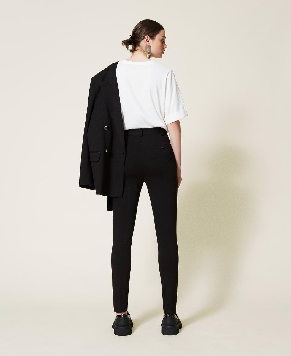 &lsquo;Topaz&rsquo; cigarette trousers Black Woman 212AP2066-03