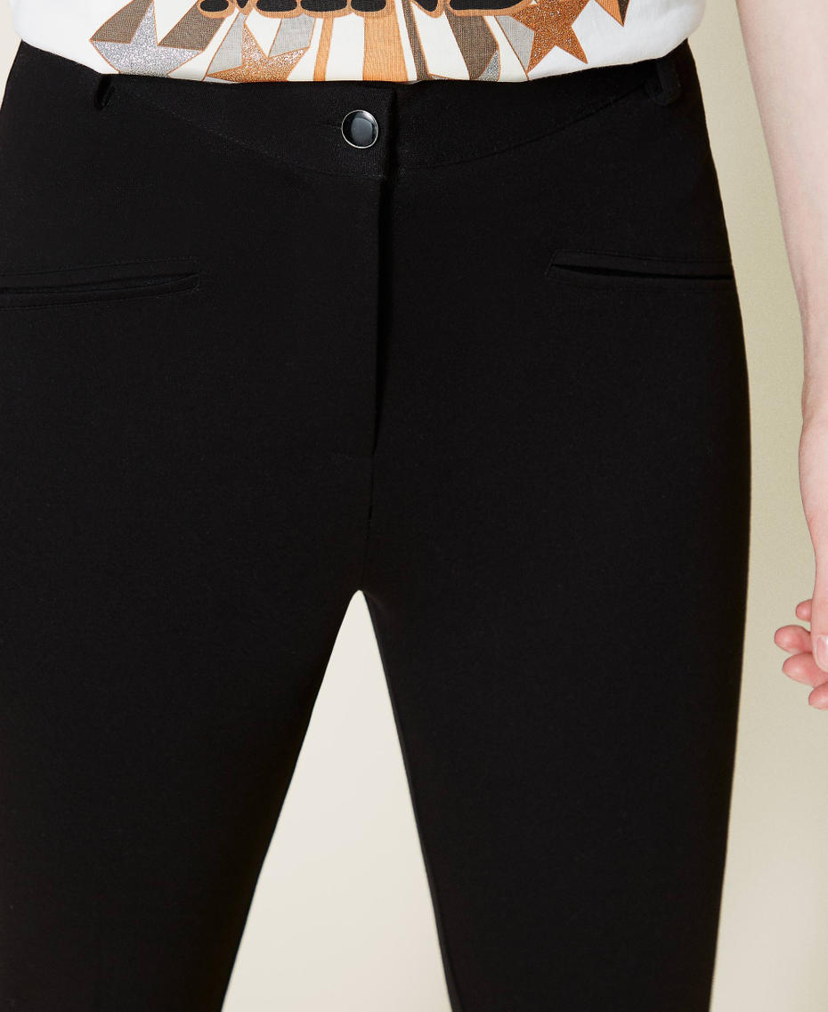 &lsquo;Topaz&rsquo; cigarette trousers Black Woman 212AP2066-05