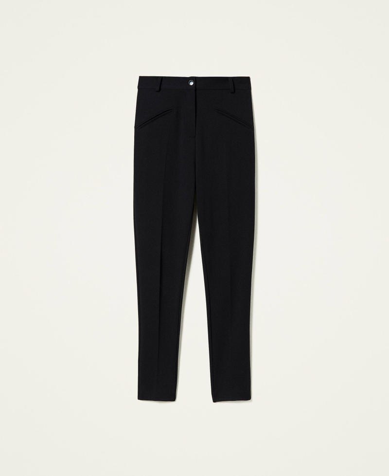 &lsquo;Topaz&rsquo; cigarette trousers Black Woman 212AP2066-0S