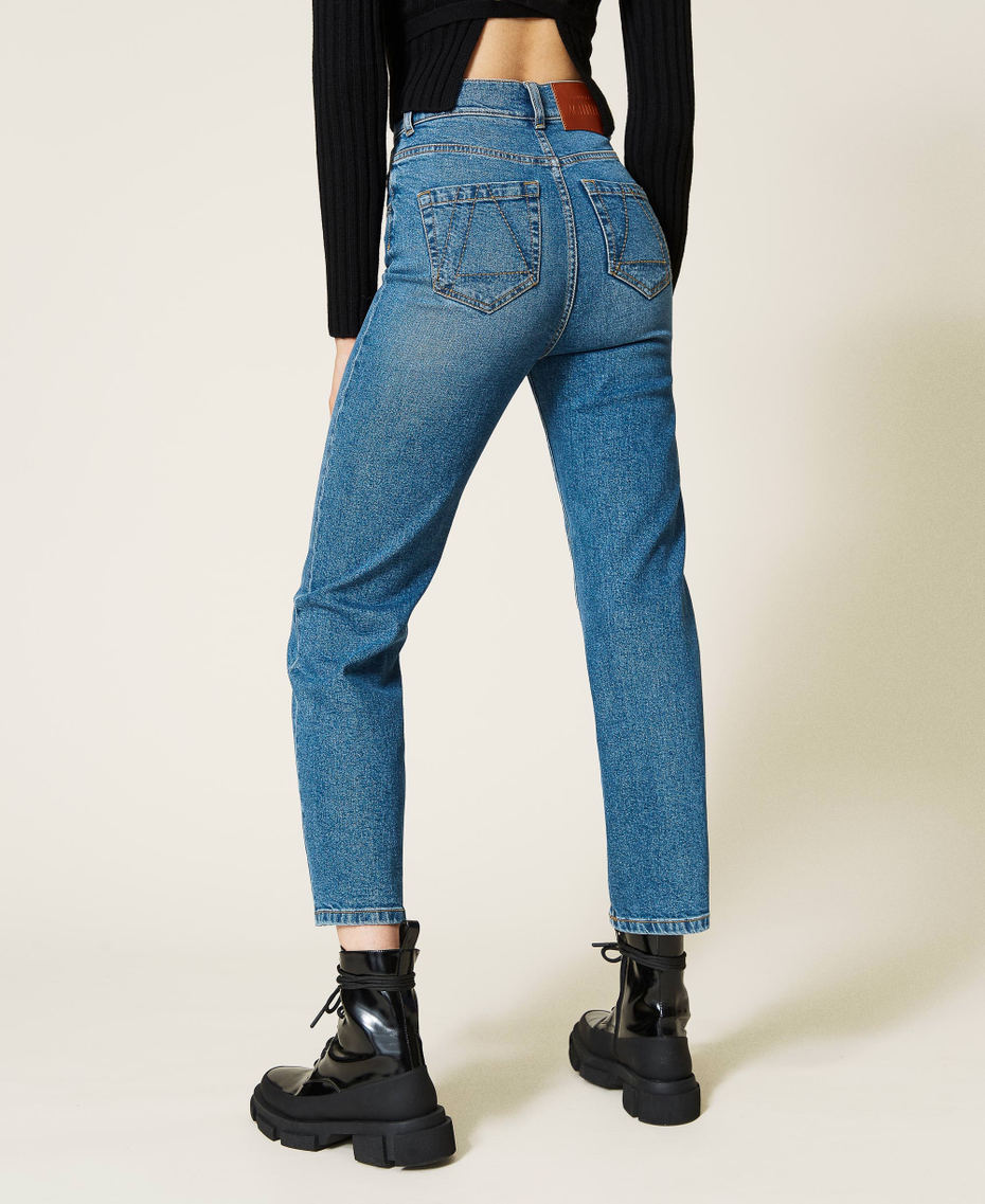 ‘Copper’ high waist jeans "Mid Denim" Blue Woman 212AP2130-03