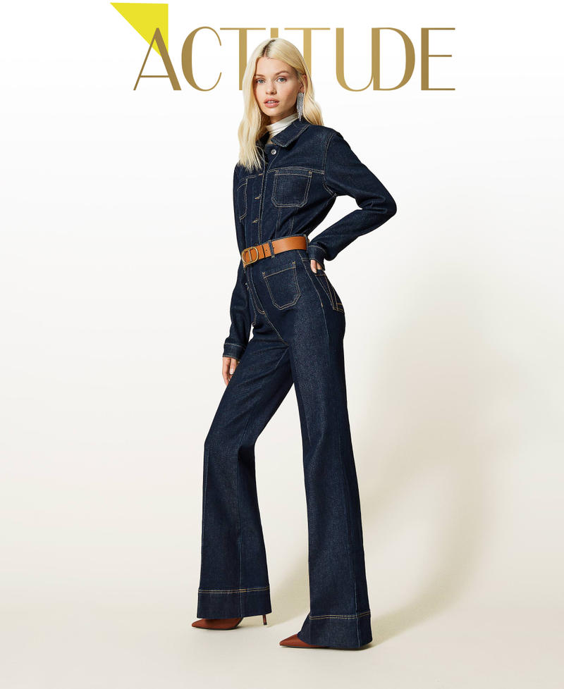 Jeans bell bottom 'Gold' Denim Rinse Donna 212AP2135-01