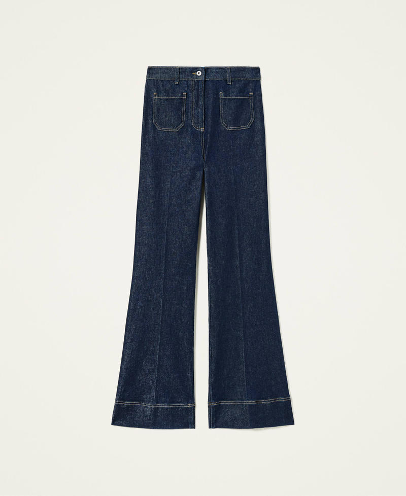 Bell bottom ‘Gold’ jeans Rinsed Denim Woman 212AP2135-0S