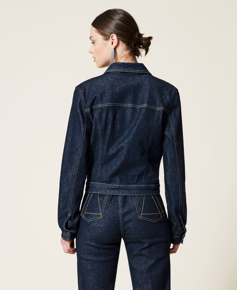 ‘Gold’ denim jacket Rinsed Denim Woman 212AP2143-03