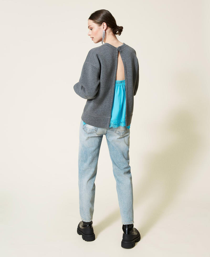 ‘Celsian’ boyfriend jeans with rips Bleach Denim Woman 212AP2150-03