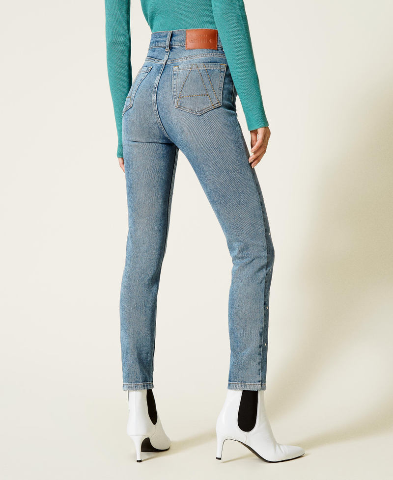Jeans skinny 'Selenium' con borchie Blu "Denim Medio" Donna 212AP218A-05