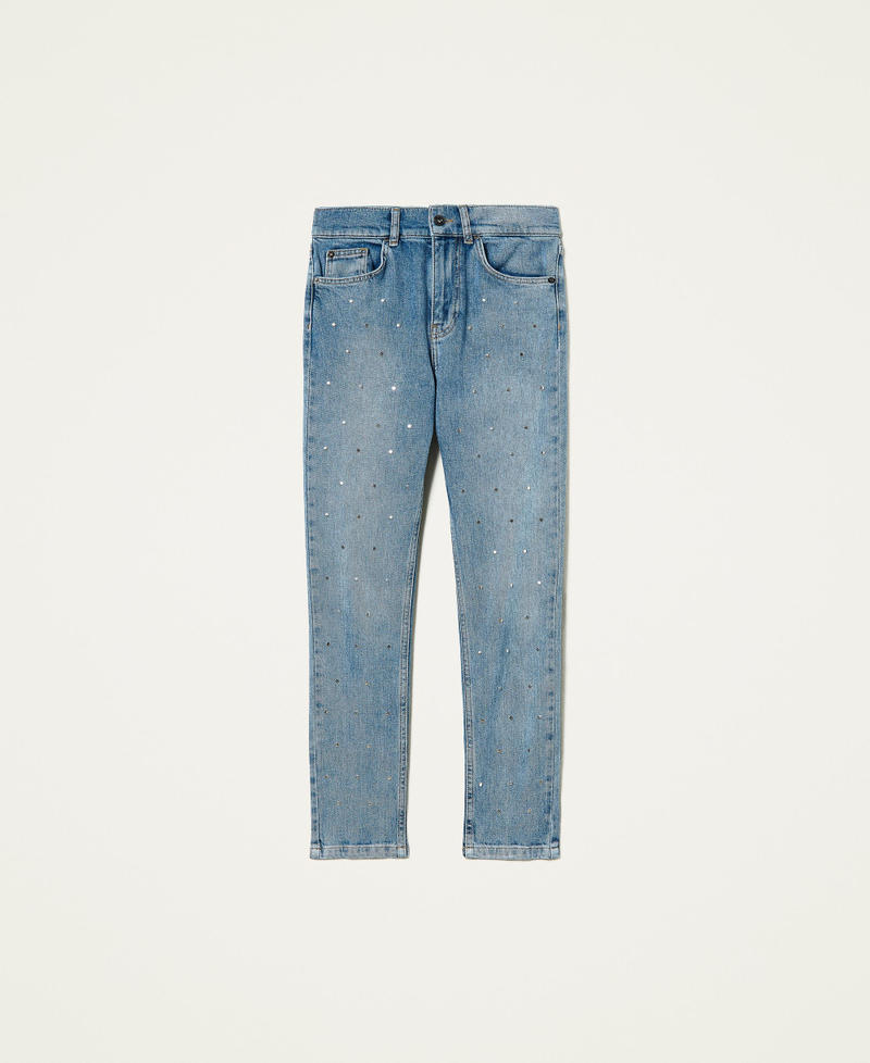 Jeans skinny 'Selenium' con borchie Blu "Denim Medio" Donna 212AP218A-0S