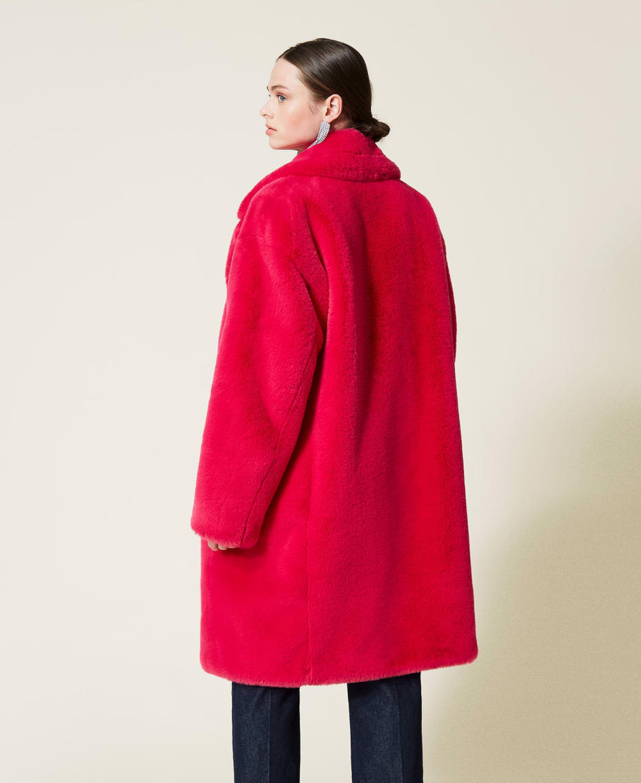 Cappotto 'Ruby' con tasche Purple Berry Donna 212AP219A-04