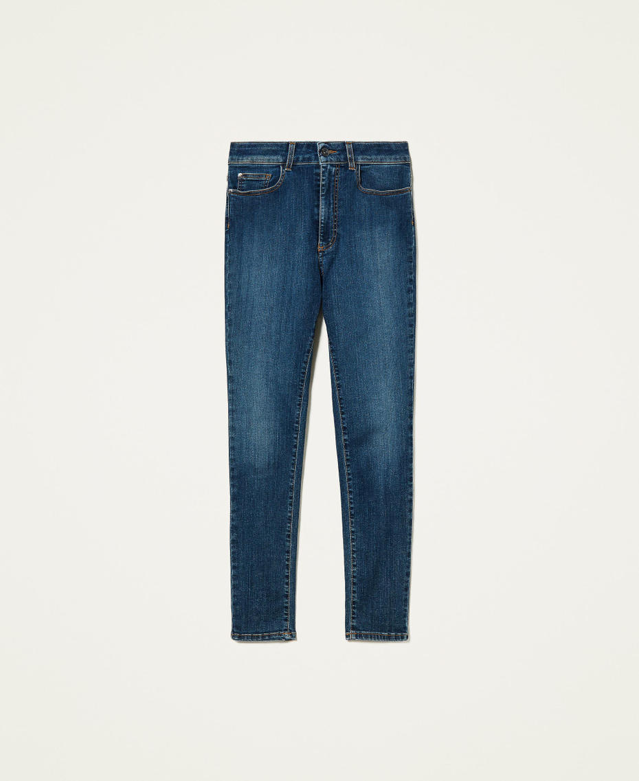 ‘Fluorite’ high waist skinny jeans Dark Denim Woman 212AP2211-0S