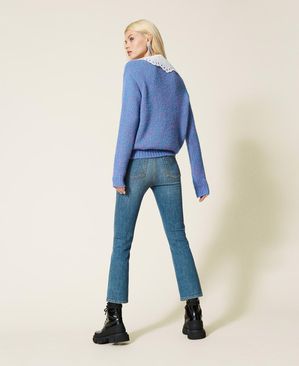 'Malachite&rsquo; flared jeans "Mid Denim" Blue Woman 212AP2212-03