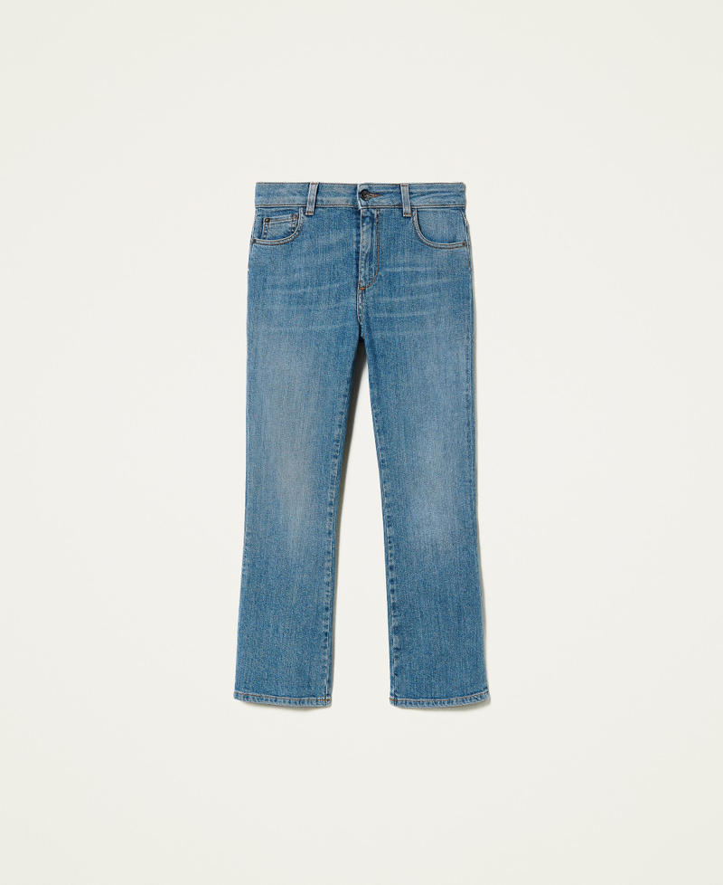 Расклешенные джинсы Malachite Синий "Средний Деним" женщина 212AP2212-0S