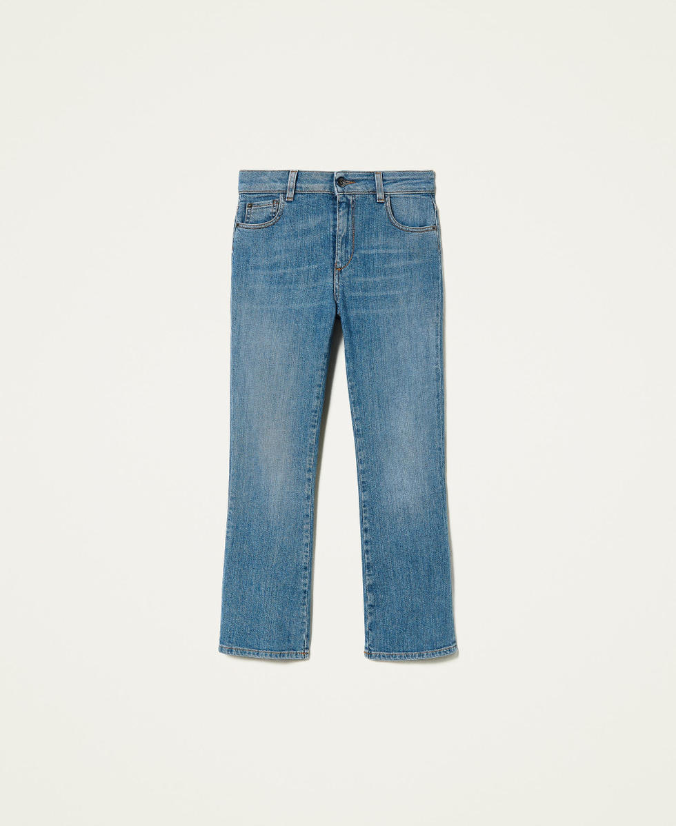 'Malachite&rsquo; flared jeans "Mid Denim" Blue Woman 212AP2212-0S