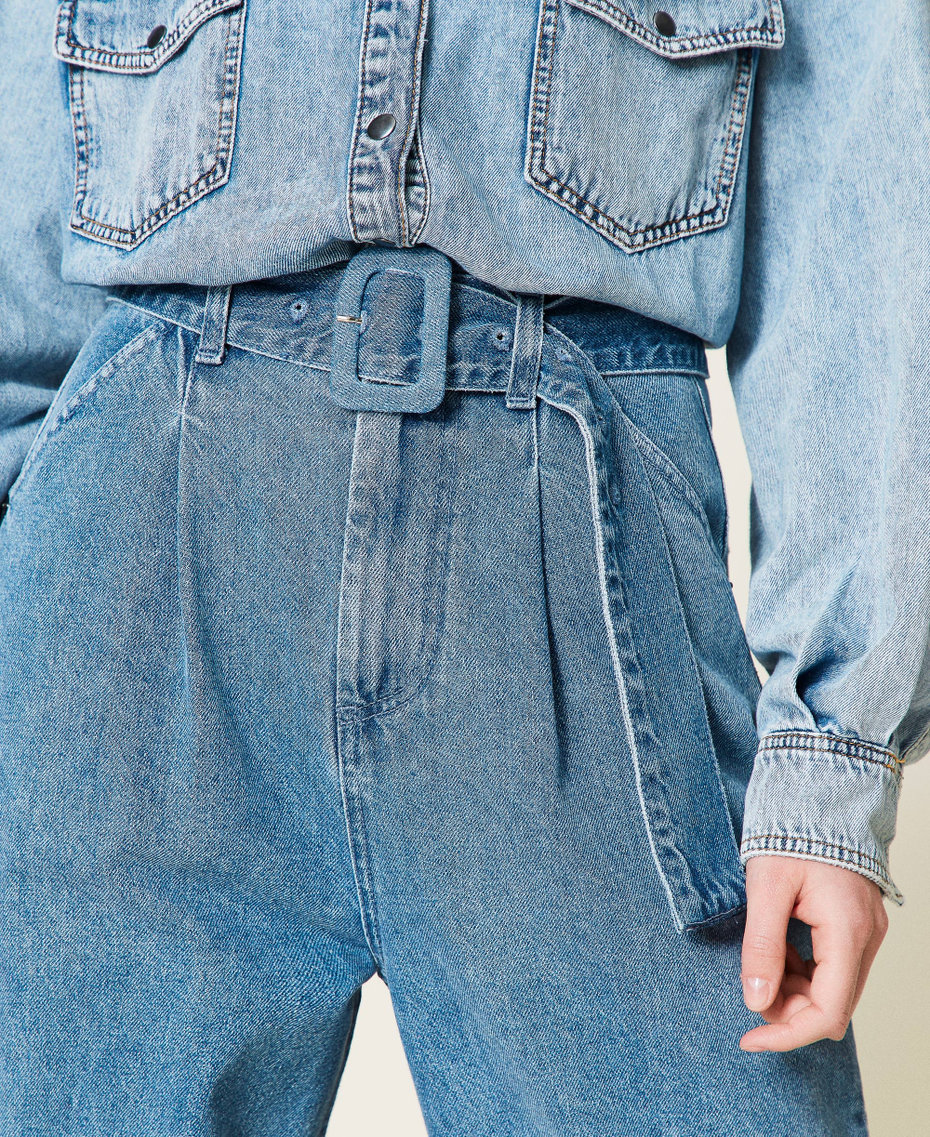 Jeans 'Azurite' con cintura Blu "Denim Medio" Donna 212AP238A-05