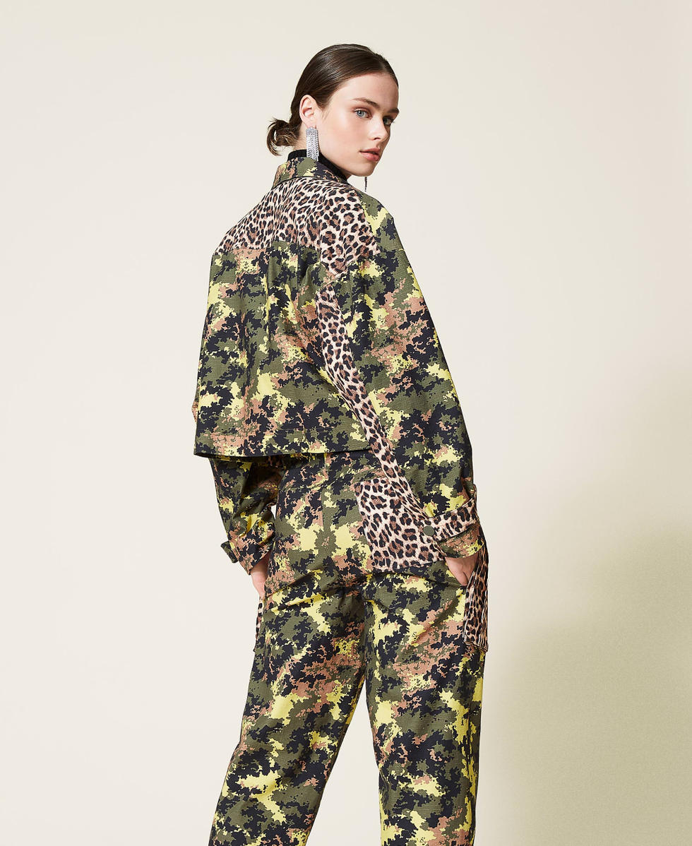 Cargo hot sale print jacket